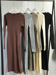Платье с разрезом (3079) 3079-pl